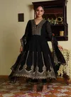 Tanyaa P 300 Georgette Anarkali Kurti Bottom With Dupatta Exporters In India