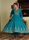 Tanyaa P 302 Georgette Chinon Anarkali Kurti Bottom With Dupatta Wholesale Online