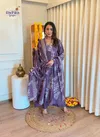 Radhika Anarkali Plazo Set Cotton Printed Kurti Pant With Dupatta Wholesale Suppliers In Mumbai