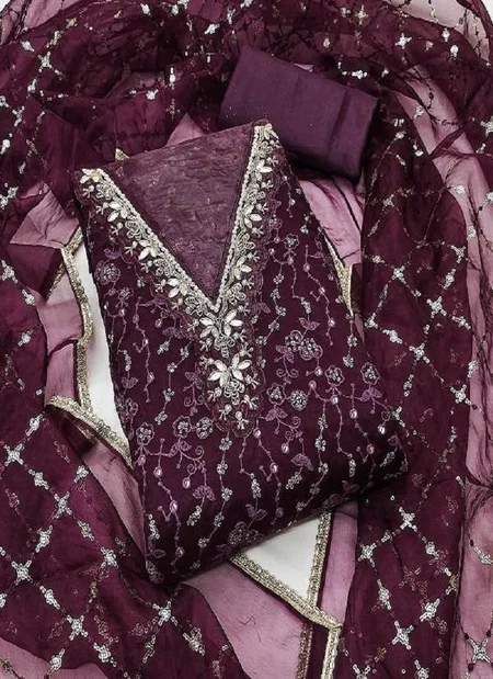 Kriti 11476 Beautiful Organza Printed Dress Material Online Wholesale