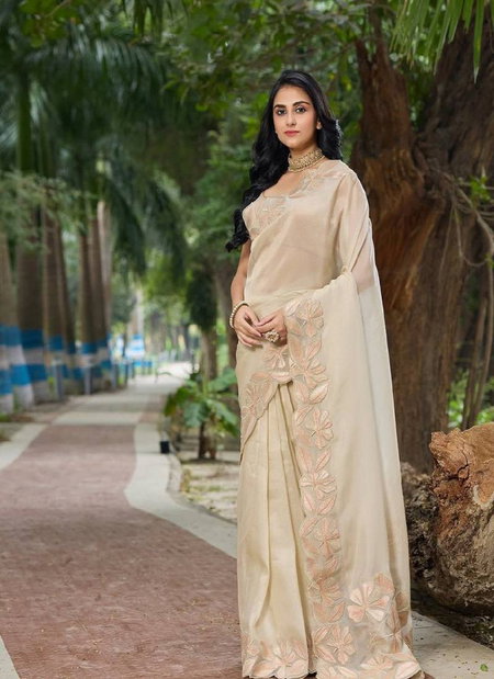 Vt 709 Organza Silk Embroidered Festive Wear Saree Exporters In India