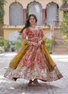 Jf 2488 89 Designer Russian Silk Gown With Dupatta Wholesale Market In Surat