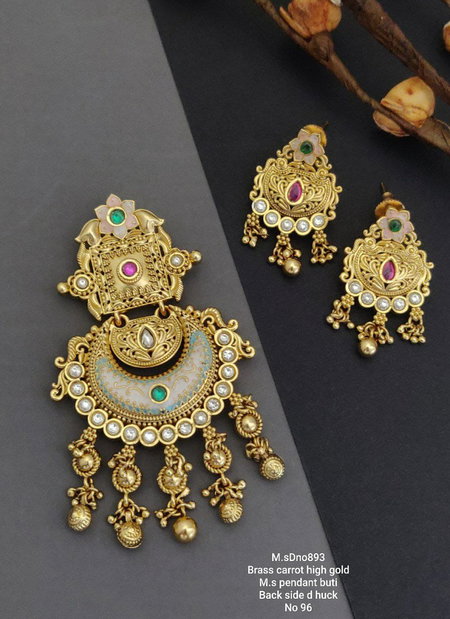 Brass Carrot High Gold Mangalsutra Pendant Butti 3 Wholesale Market Surat