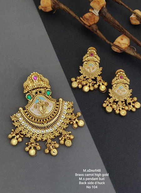 Brass Carrot High Gold Mangalsutra Pendant Butti 4 Wholesale Online