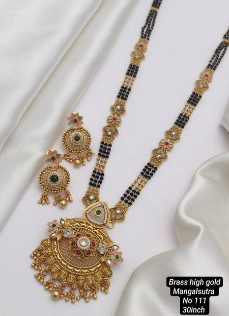 Brass High Gold Mangalsutra 43 Wholesale Online