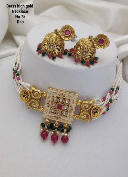 Brass High Gold Necklace 13 Exporters In India