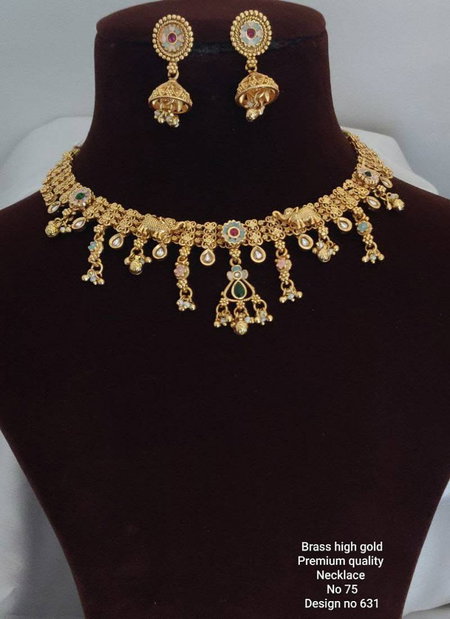 Brass High Gold Premium Quality Necklace 1 Wholesale Online