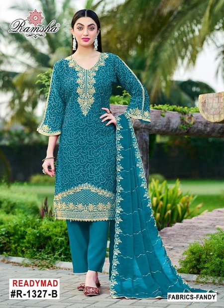 Ramsha R 1327 A To D Ready Made Pakistani Salwar Suits Wholesale Marketin Surat With Price