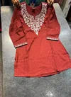 Naisha K 18 Rayon Neck Embroidered Short Kurti Wholesale Clothing Suppliers In India