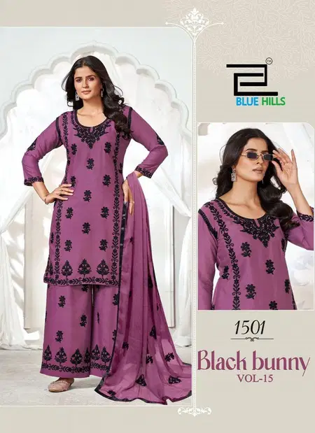 Black Bunny Vol 15 By Blue Hills Rayon Kurti With Bottom Dupatta Suppliers In India