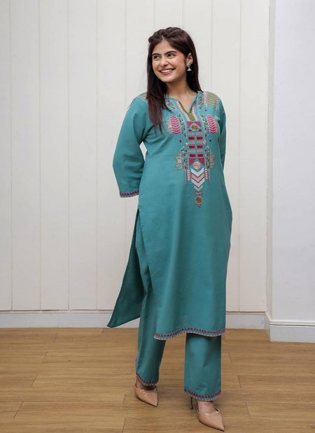 Naisha K 67 Cotton Embroidered Bulk Kurti With Bottom Orders In India
