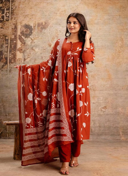 Naisha K 131 Cotton Printed Kurti Bottom With Dupatta Wholesale In India
