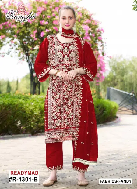 Ramsha R 1301 Nx  Pakistani Readymade Suits Wholesalers In Surat