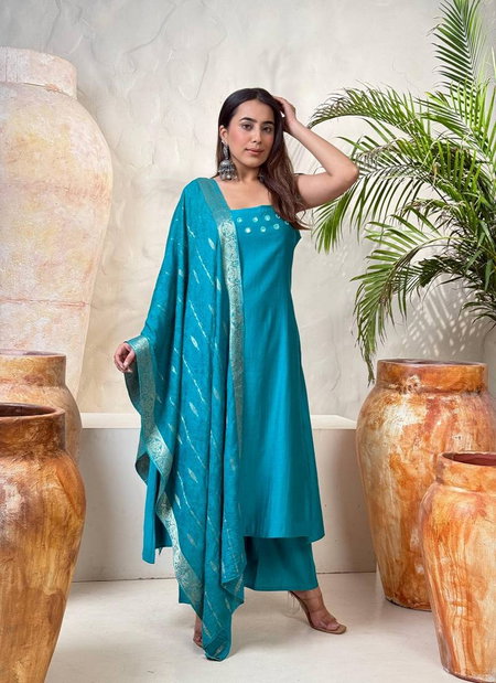 Naisha K 145 Gadwal Kurti Bottom With Dupatta Wholesale Market In Surat