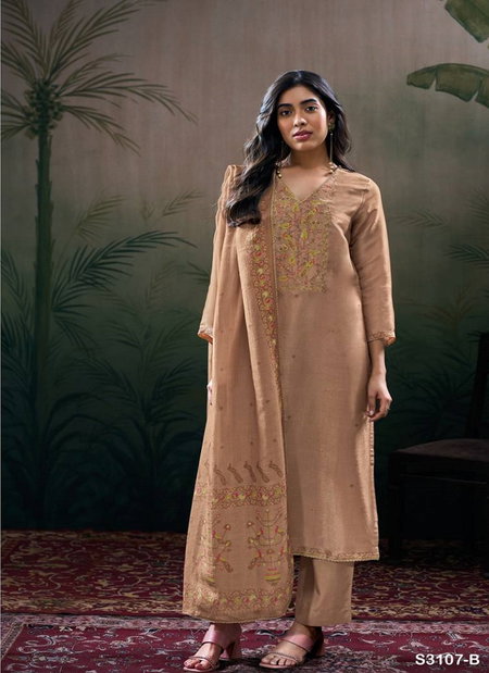 Dhanvika 3107 By Ganga Bemberg Silk Wholesale Salwar Kameez Suppliers In Mumbai