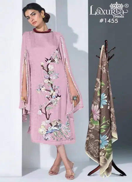 Laxuria Trendz 1455 Colours Georgette Kurti With Bottom Dupatta Exporters In India