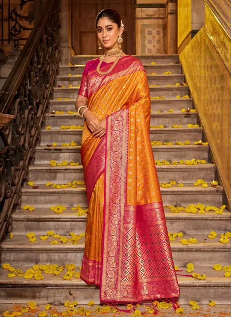 Vaani By Astita Festive Wear Banarasi Silk Fancy Sarees Exporters In India