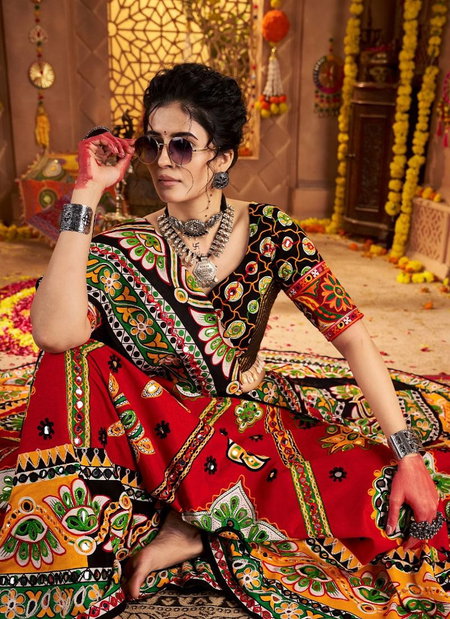 Raas Vol 22 By Shubhkala Organic Cotton Navratri Festival Wear Lehenga Choli Wholesale Online