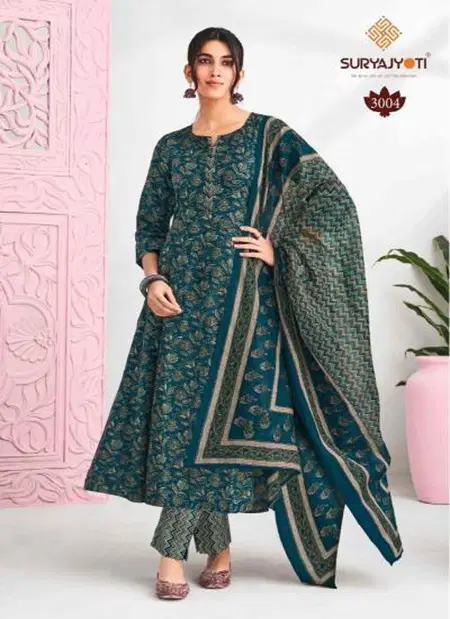 Rashi Vol 3 By Suryajyoti Anarkali Style Kurti With Pant Dupatta Wholesale In India