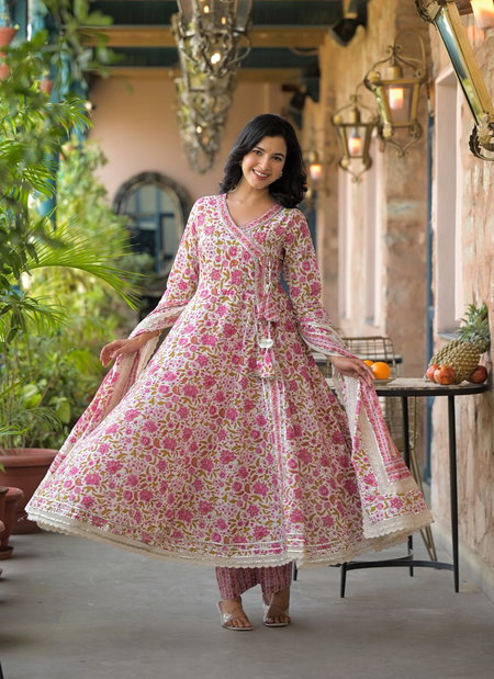 Naisha K 195 Cotton Printed Kurti Bottom With Dupatta Wholesale Online