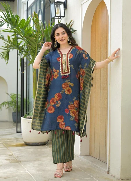 Naisha K 199 Modal Muslin Design Kaftan Style Co Ord Sets Bulk Orders In India