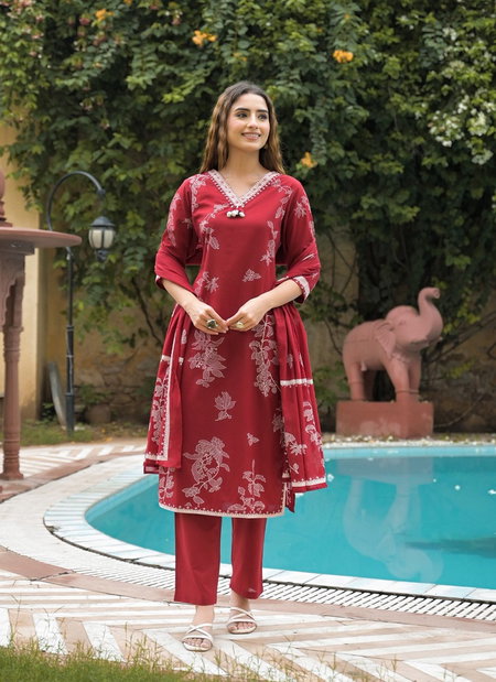 Naisha K 202 Cotton Printed Kurti Bottom With Dupatta Wholesale Market In Surat With Price