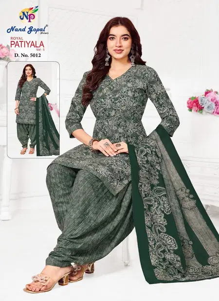 Royal Patiyala Vol 5 By Nand Gopal Premium Cotton Printed Dress Material Wholesale Suppliers In Mumbai