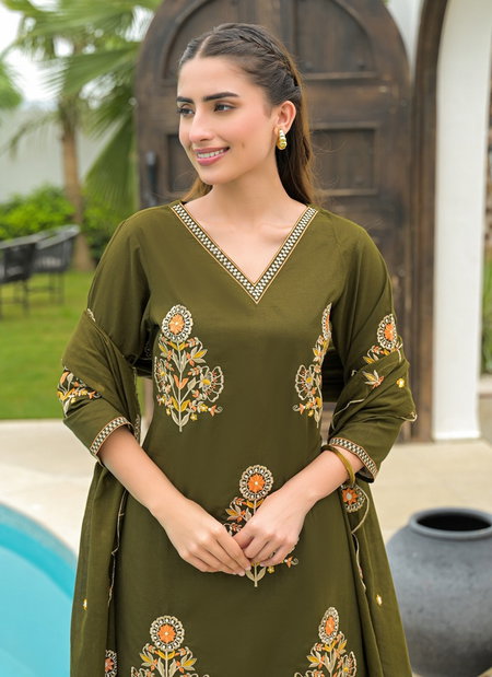 Naisha K 211 Fancy Cotton Kurti Bottom With Dupatta Wholesale Suppliers In India