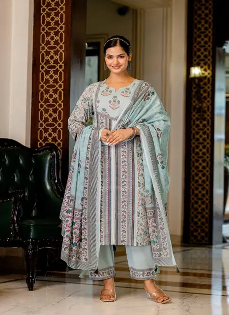Naisha K 212 Cotton Printed Stylish Readymade Dresses Suppliers In India