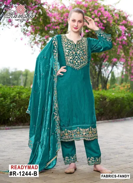 Ramsha R 1244 Nx Fandy Pakistani Readymade Suits Wholesale Price In Surat