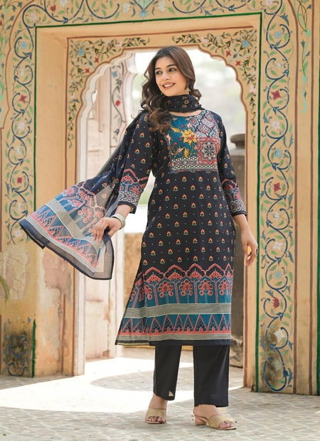 Naisha K 214 Cotton Printed Kurti Bottom With Dupatta Wholesale In India