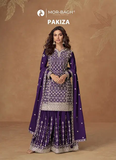 Pakiza By Aashirwad Mor Bagh Chinon Silk Readymade Suits Wholesale Shop In Surat