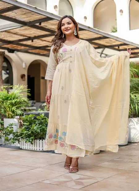 Naisha K 228 Mul Cotton Embroidered Kurti With Bottom Dupatta
Wholesale Distributors In India