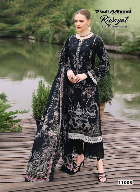 Riwayat Vol 11 By Gull A Ahmed Cotton Karachi Dress Material Wholesale Price In Surat