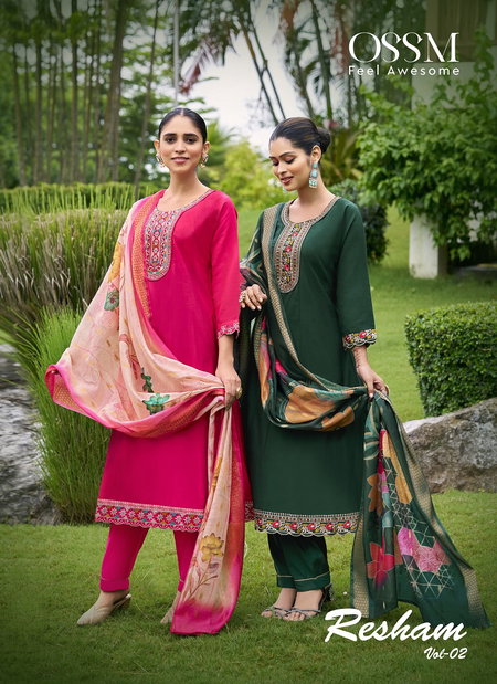 Resham Vol 2 By Ossm Viscose Surat Anarkali Kurtis Set Wholesale Market