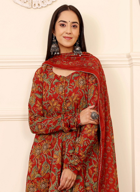 Dhruvi 330 Viscose Printed Kurta With Bottom Dupatta Wholesale Suppliers In Mumbai