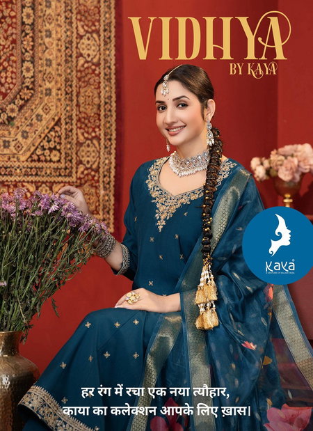 Vidhya By Kaya Roman Silk Anarkali Kurtis Wholesale Distributors In India