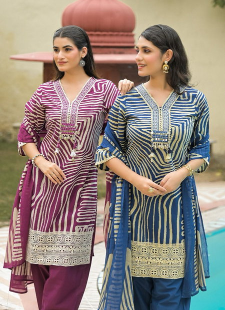 Naisha K 236 Fancy Cotton Kurti With Bottom Dupatta Wholesale Suppliers In India