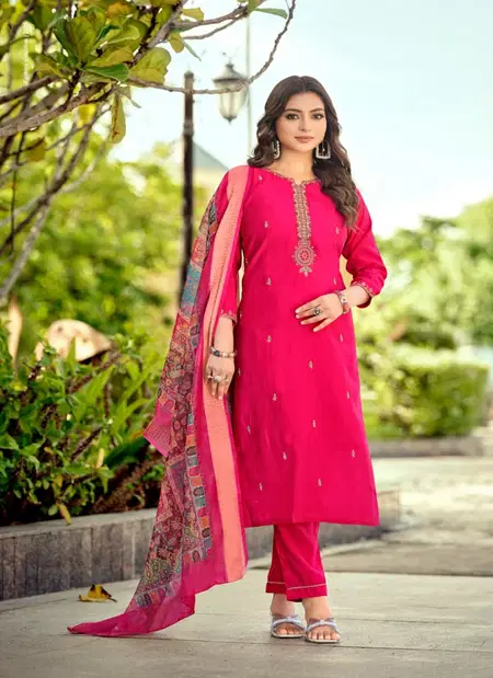 Mohey Vol 2 By Ossm Viscose Roman Silk Readymade Suits Wholesale Suppliers In India