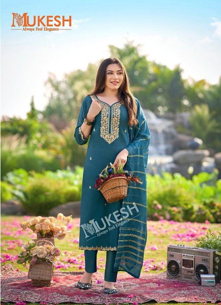 Dilbara By Mukesh Roman Embroidered Readymade Suits Suppliers In India