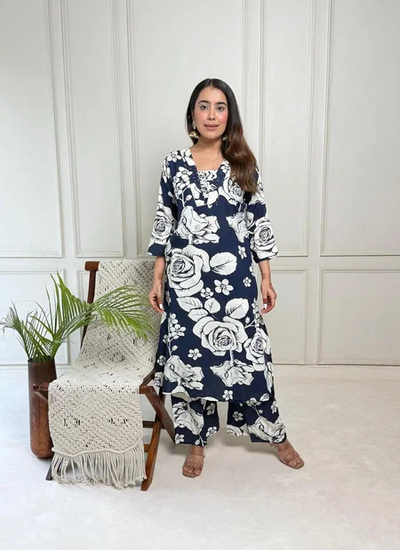 Naisha K 254 Casual Wear Rayon Printed Kurti With Bottom Wholesale Market In Surat With Price