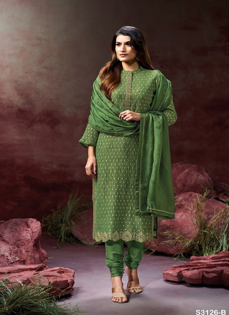 Sria 3126 By Ganga Tissue Jacquard Designer Salwar Suit Orders In India