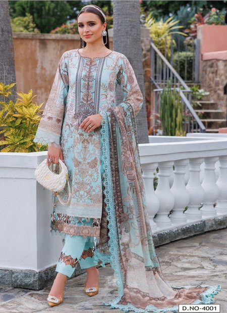 Alara Vol 4 By Hala Lawn Cotton Printed Wholesale Dress Material Suppliers In India
