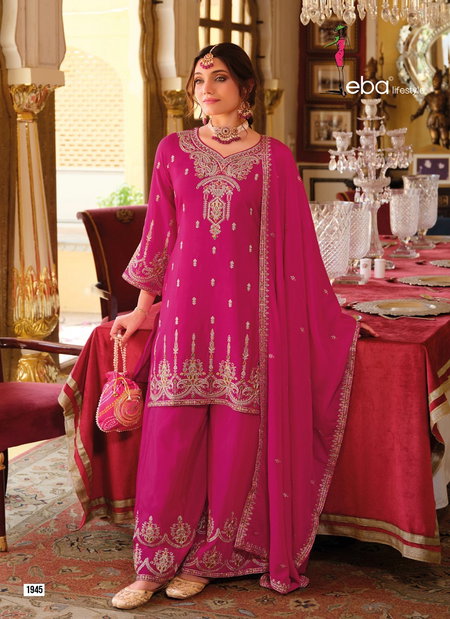Chhavi By Eba Chinon Designer Readymade Suits Wholesale Price In Surat
