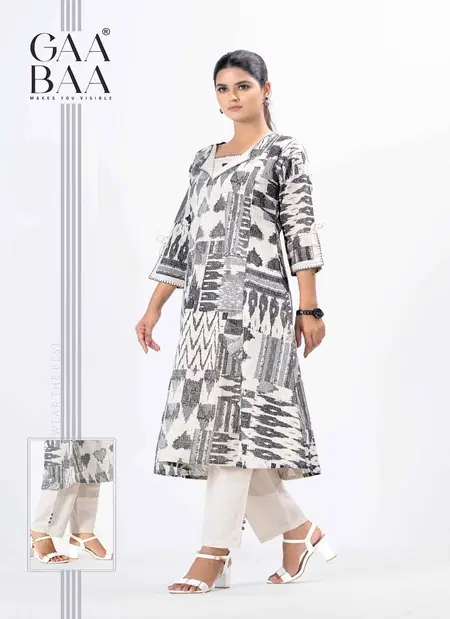Gaabaa 937 Pure Soft Cotton Kurti With Bottom Wholesale Market In Surat