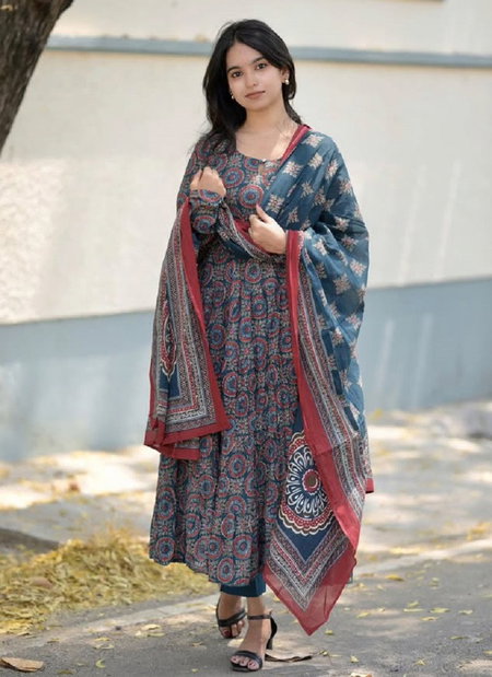 Dhruvi 341 Viscose Printed Kurti With Bottom Dupatta Wholesale Market In Surat
