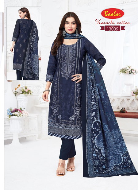 Karachi Vol 13 By Baalar Lawn Cotton Wholesale Dress Material In India
