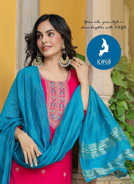 Natasha By Kaya Roman Silk Kurti With Bottom Dupatta Orders In India