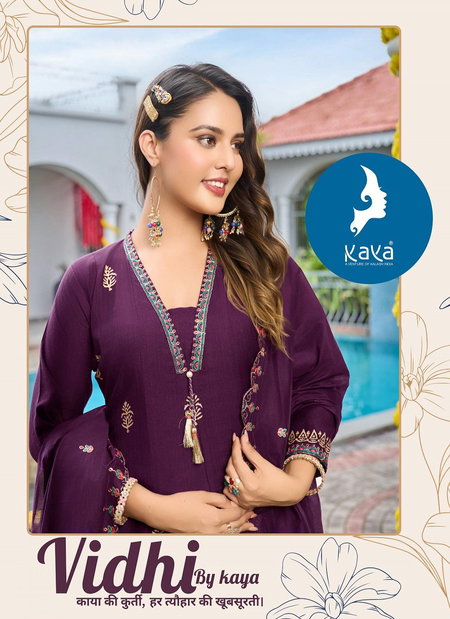 Vidhi By Kaya Vertican Anarkali Kurtis Set Suppliers In India
