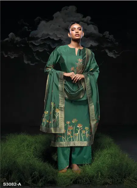 Minakshi 3082 By Ganga Bemberg Silk Online Designer Salwar Suit Wholesale
